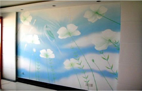 王屋画墙绘怎么画好白云的蓬松感？