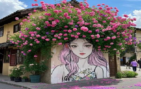 王屋怎么设计网红打卡墙绘