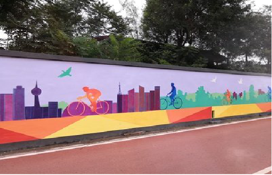 王屋墙体彩绘-围墙